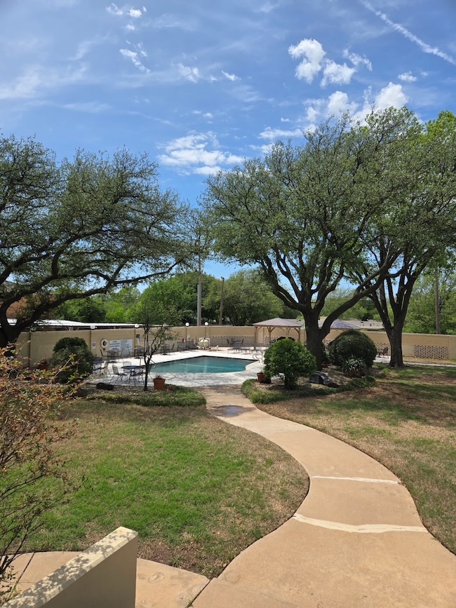 View of yard featuring a patio area