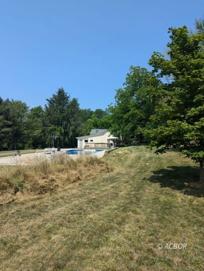 back yard toward house
