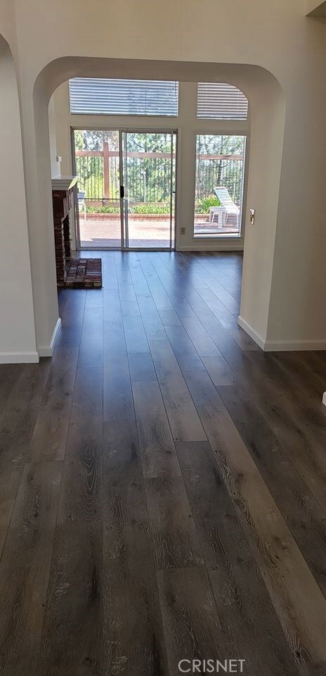 Entry with rear yard view