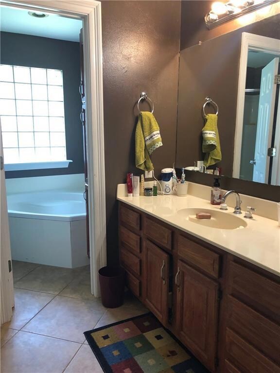Master Bath has separate garden tub and walk in sh