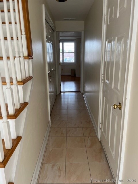 Garage access door on the right