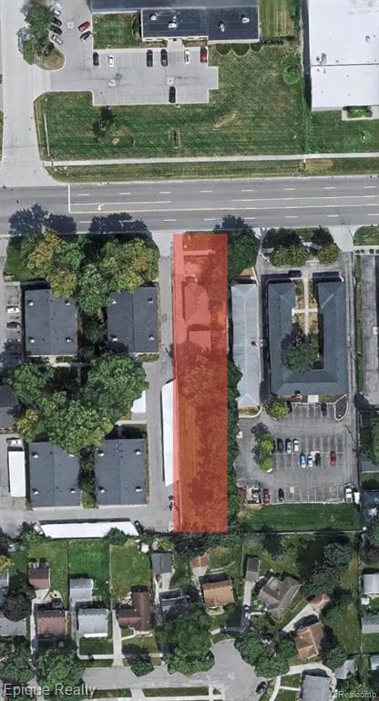 Aerial overview of property's location