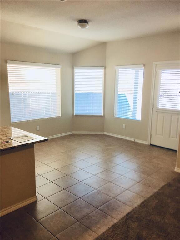 Large Dinning Room with bay windows overlooking th