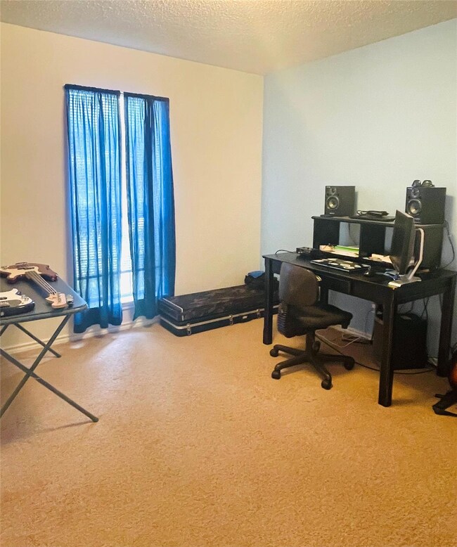 Office space or first bedroom, carpet flooring