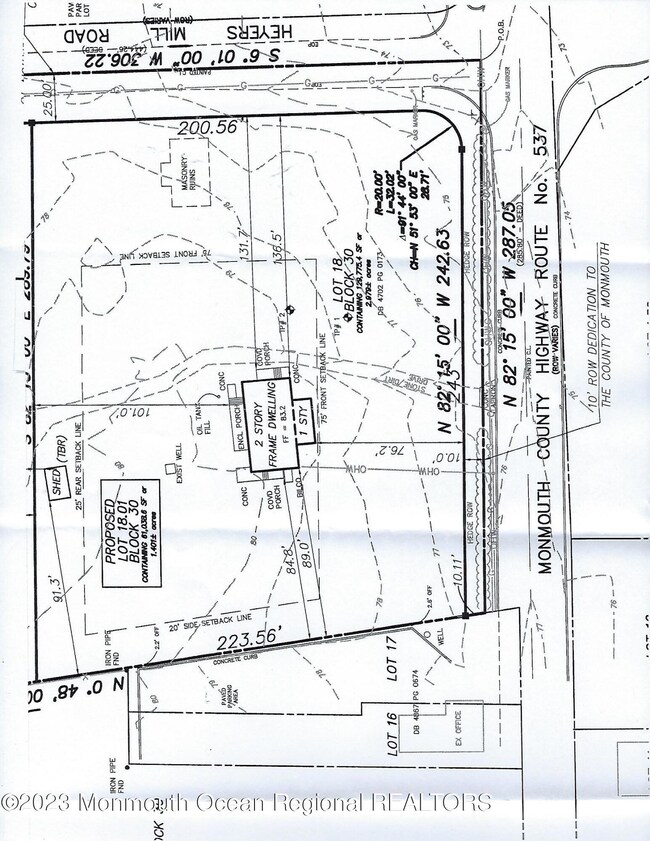187 Route 537 lot survey