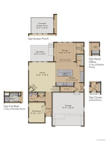 FIRST FLOOR - This home includes an atrium door in