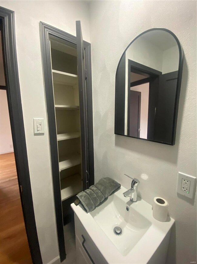 New Bathroom with linen closet.