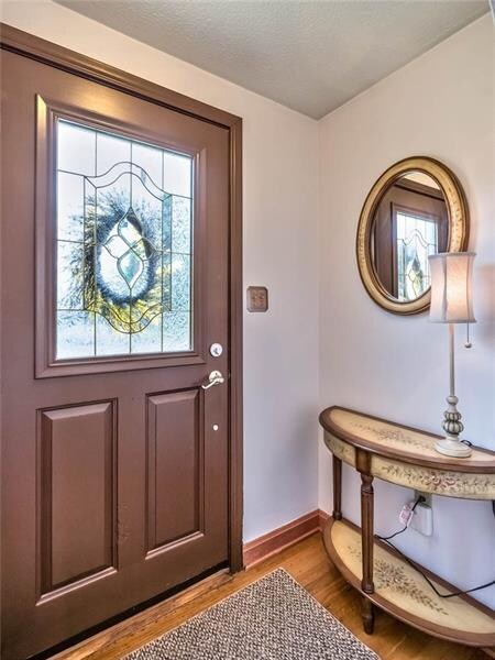 Nice entryway with coat closet on opposite side