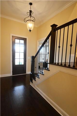 Beautiful foyer with hardwood.