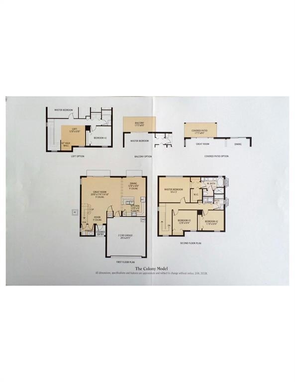 The Colony - Elevations & Floor Plan 2