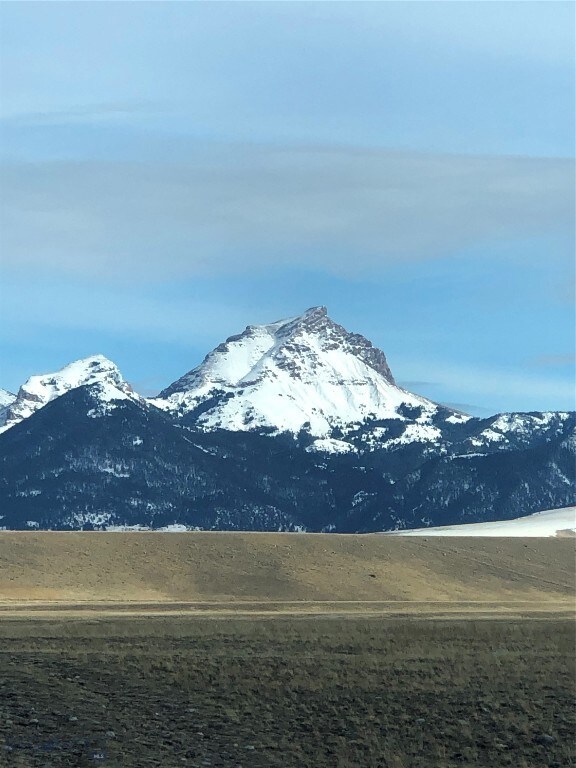 Sphinx Mountain from Hwy 287 in the winter.