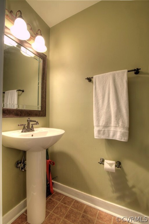 First floor half bath