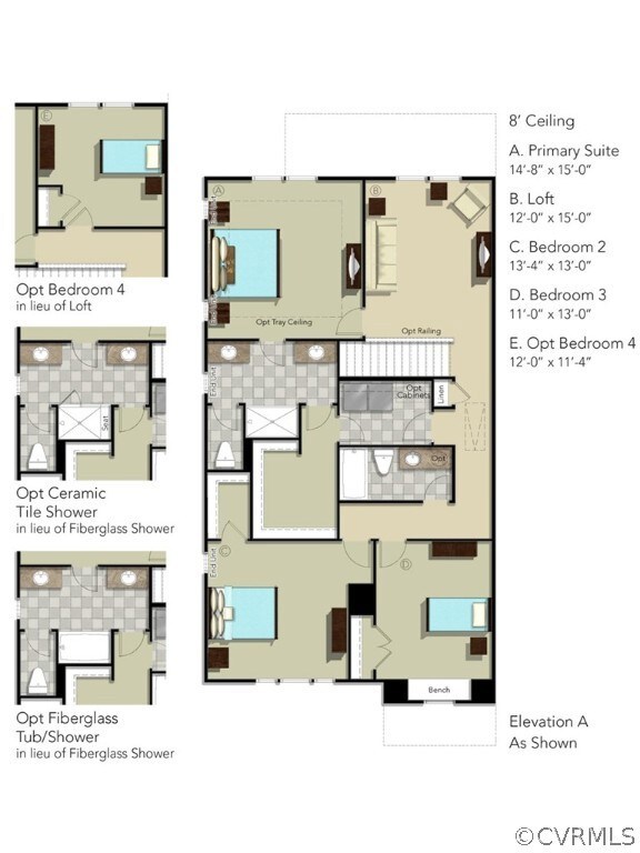 SECOND FLOOR - This home includes the tub/shower c