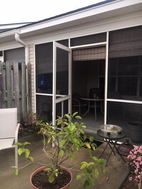 rear patio