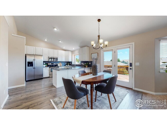 Access the large deck from the dining room