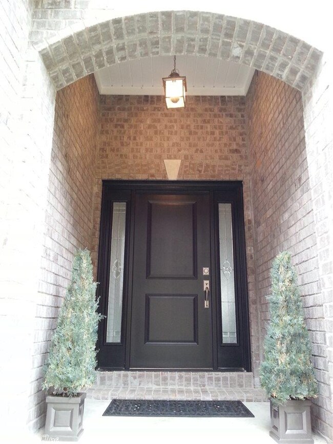 Covered Brick Entry!