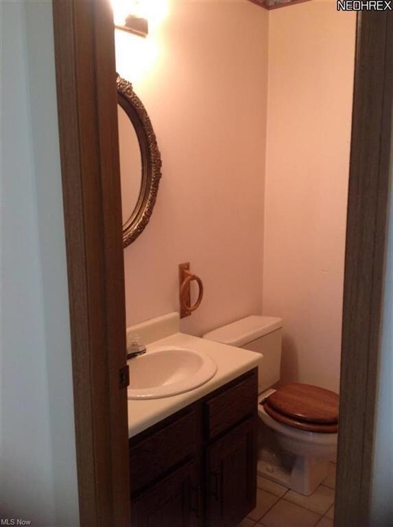 Half bath off kitchen.
