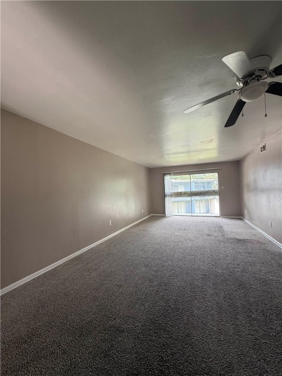 Unfurnished room featuring carpet flooring and a c