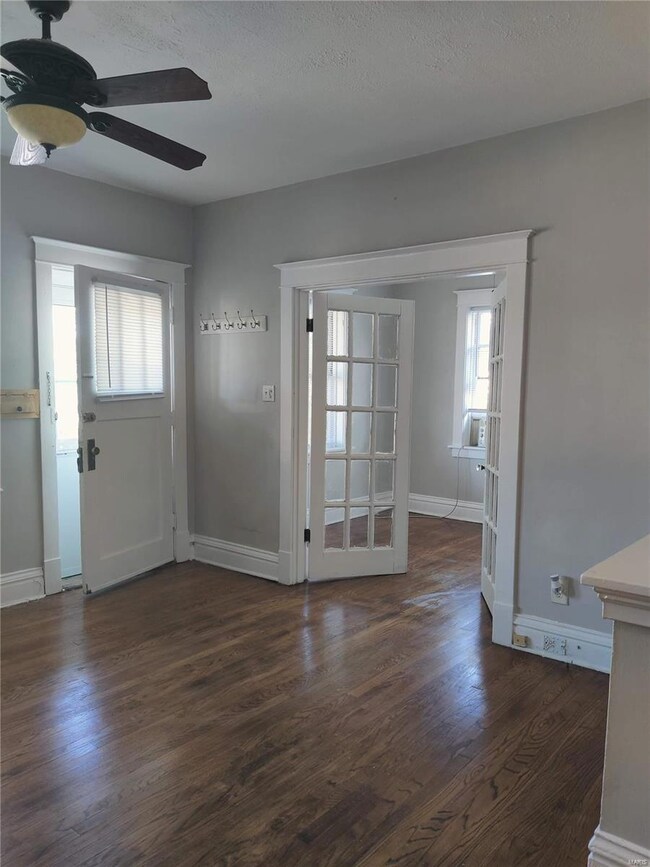 French doors in second bedroom / home office