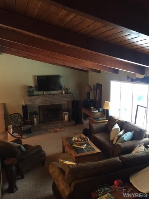 Living Room. Imagine crackling logs in the F.P. ca