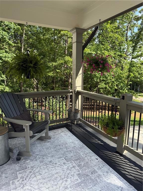 View of wooden terrace