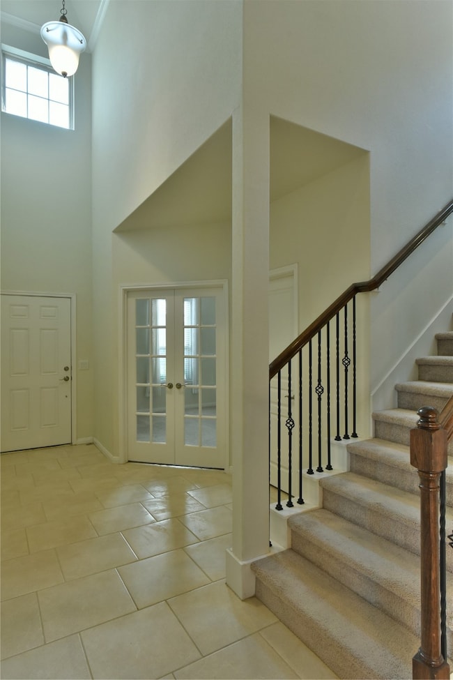 Nearly 20-foot ceiling in the front entryway.