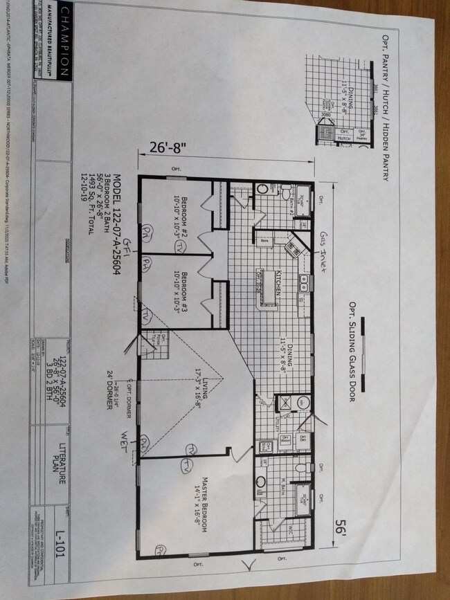 floor plan Kaleb's way
