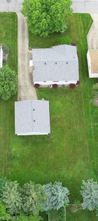 Awesome aerial view.  (Back fence does not belong 