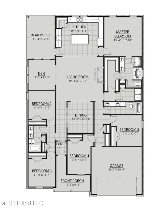 Hickory BH Floor Plan