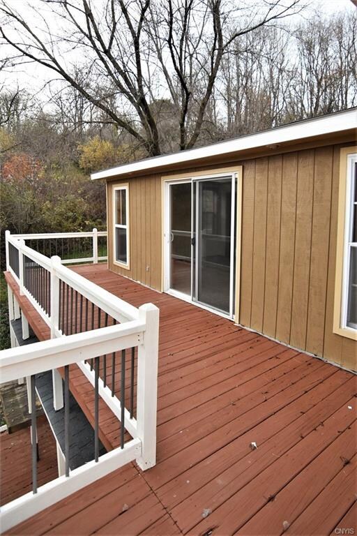 2nd Floor Porch View:  The sliding doors lead to t