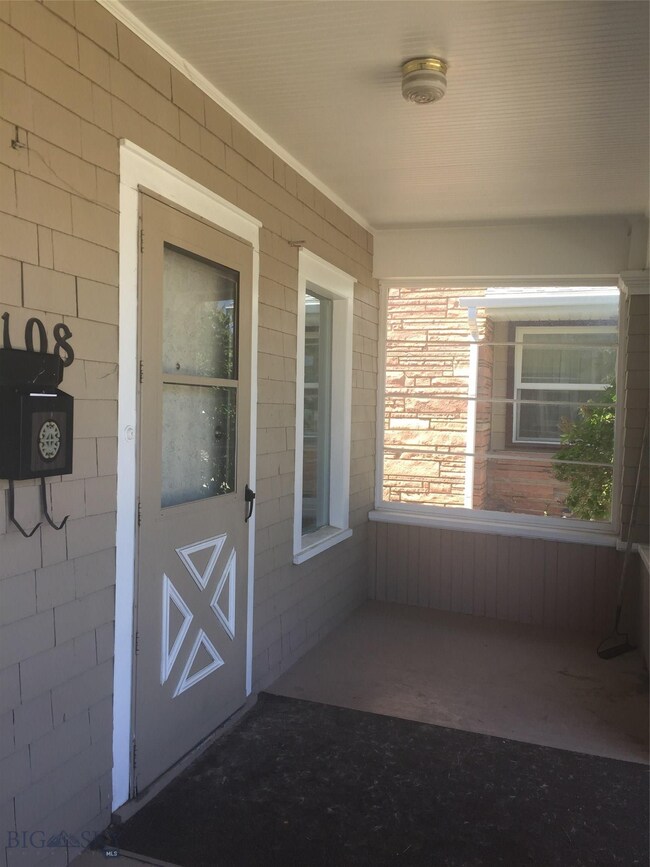 Front Door and Covered porch.