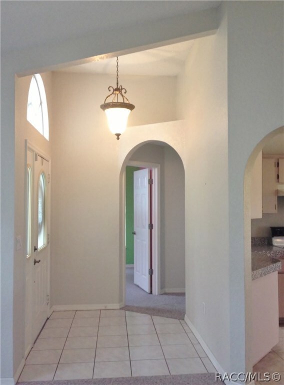 Front door toward hall, bedrooms & bath