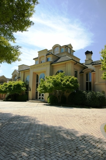 View from driveway