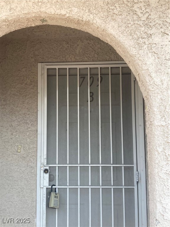Exterior view of stucco siding