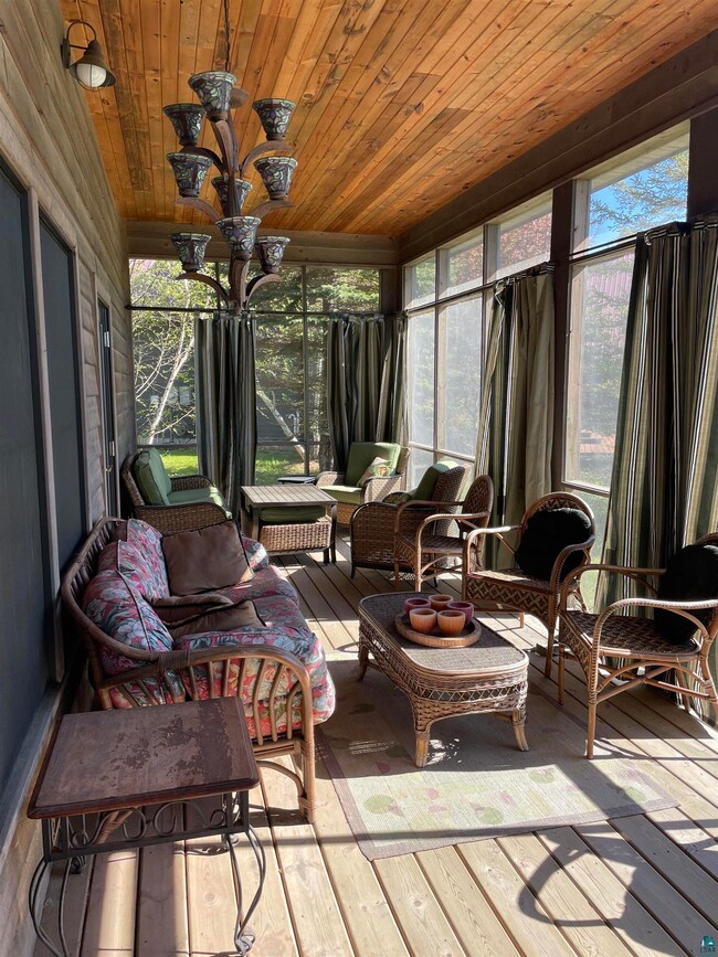 Screened porch on the lake side