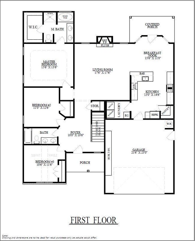 Floor plan, main level