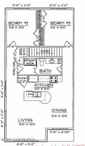 2nd floor end units