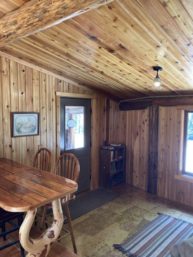 Dining area & living room