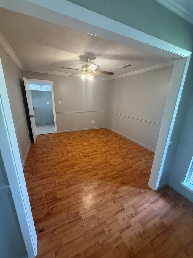 View of dining room from the front entry