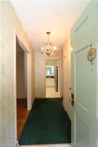 Front door opens to the foyer with access to the l