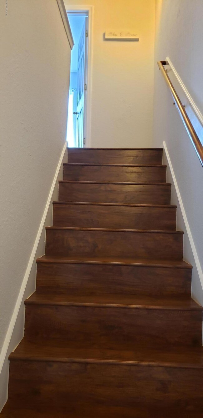 Stairs leading to upstairs bedrooms