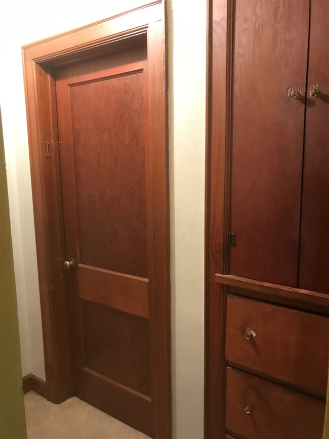 built in cabinets and old charm trim