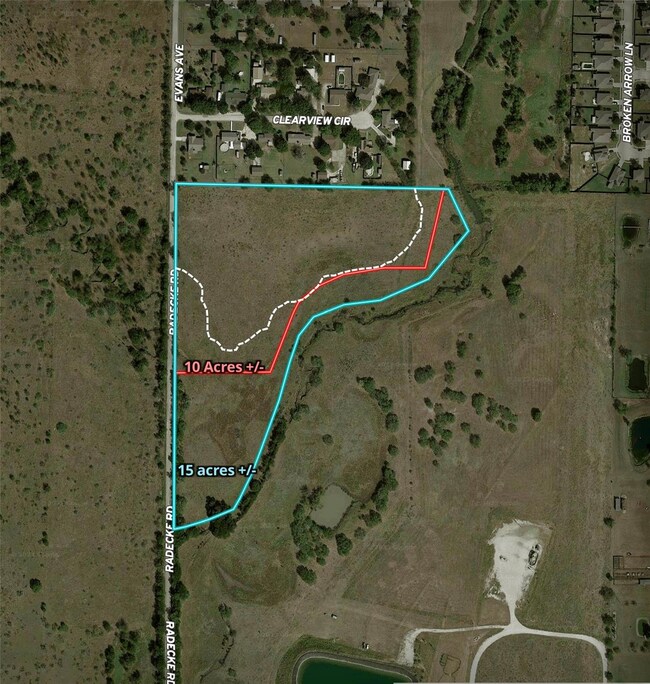 Aerial Map showing proposed boundary lines.