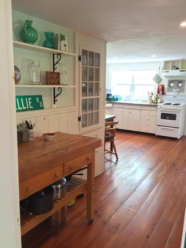 From back door mudroom to kitchen