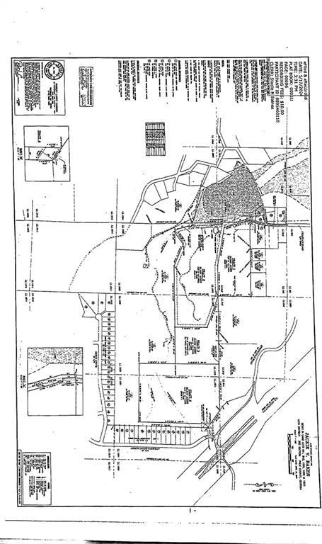 Map showing property parcels