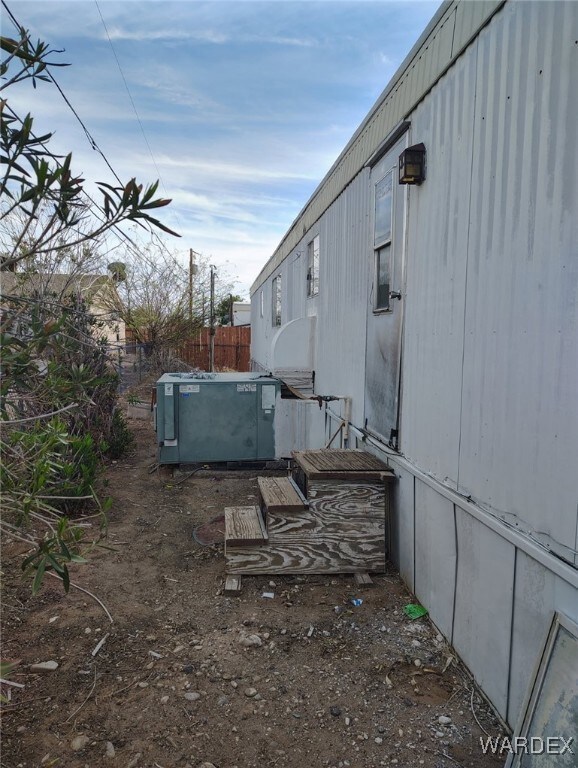 Back yard, air conditioner, back door