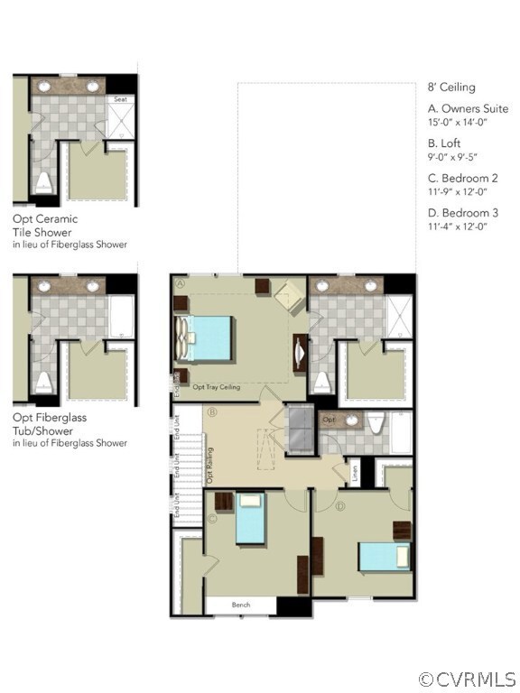 Rendering of the Second Floor.