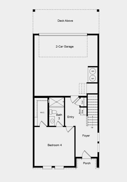 Lower Level Floor Plan - Structural options added 