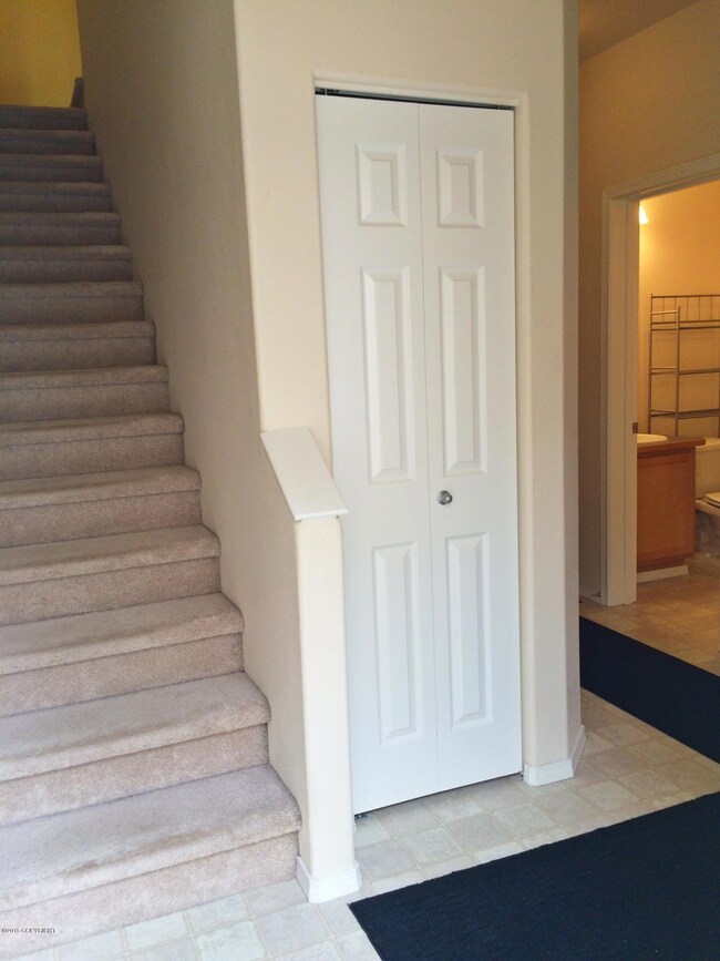 Vaulted Entry with coat closet