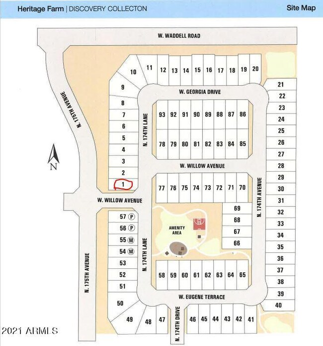 Heritage Farm Site Map Lot 1